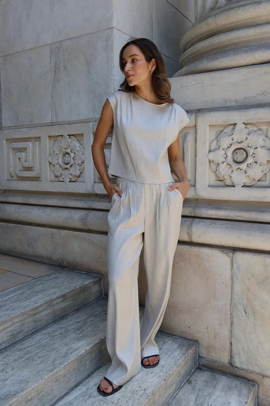Beige Trousers Lyon